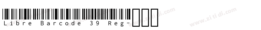 Libre Barcode 39 Reg字体转换 Libre Barcode 39 Reg字体转换